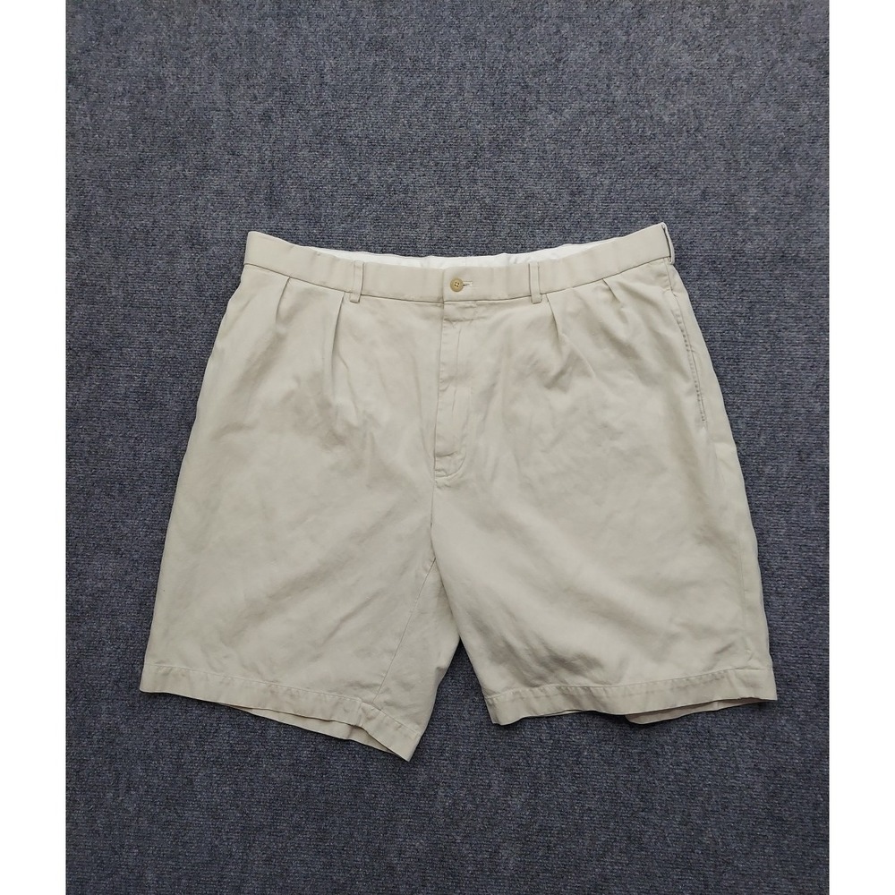 Polo Golf‎ Ralph Lauren Shorts Mens 40 Beige Fairway Cotton Silk Linen Khaki